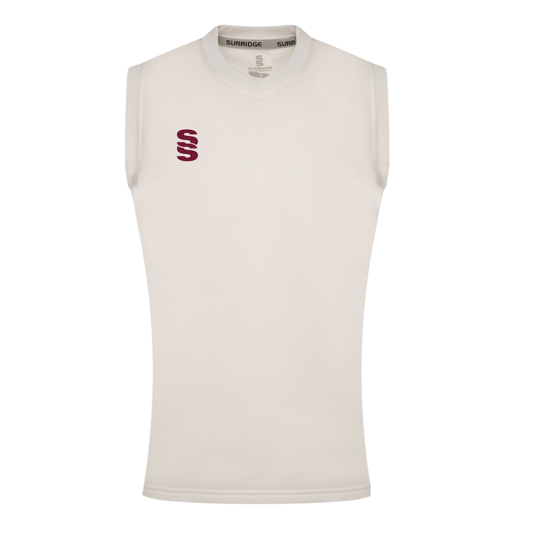 DU036W IVORY MAROON LOGO