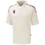 DU232 IVORY MAROON DIAGONAL