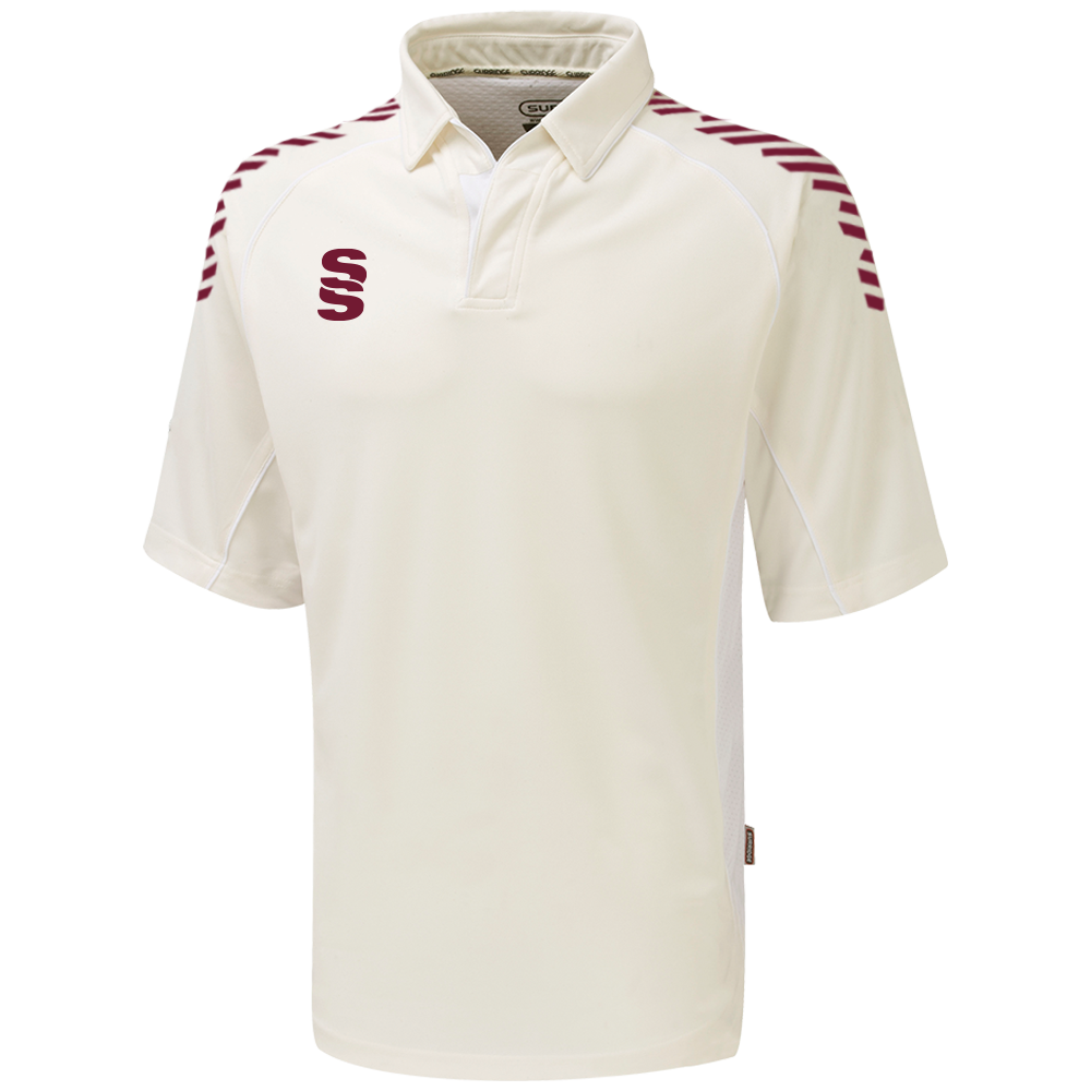 DU232 IVORY MAROON DIAGONAL