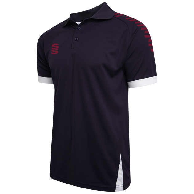 DU366 NAVY MAROON DIAGONAL