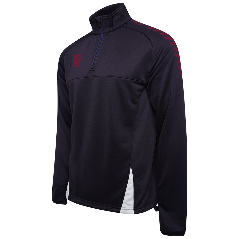 DU368 NAVY MAROON DIAGONAL