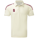 DU376 IVORY MAROON DIAGONAL