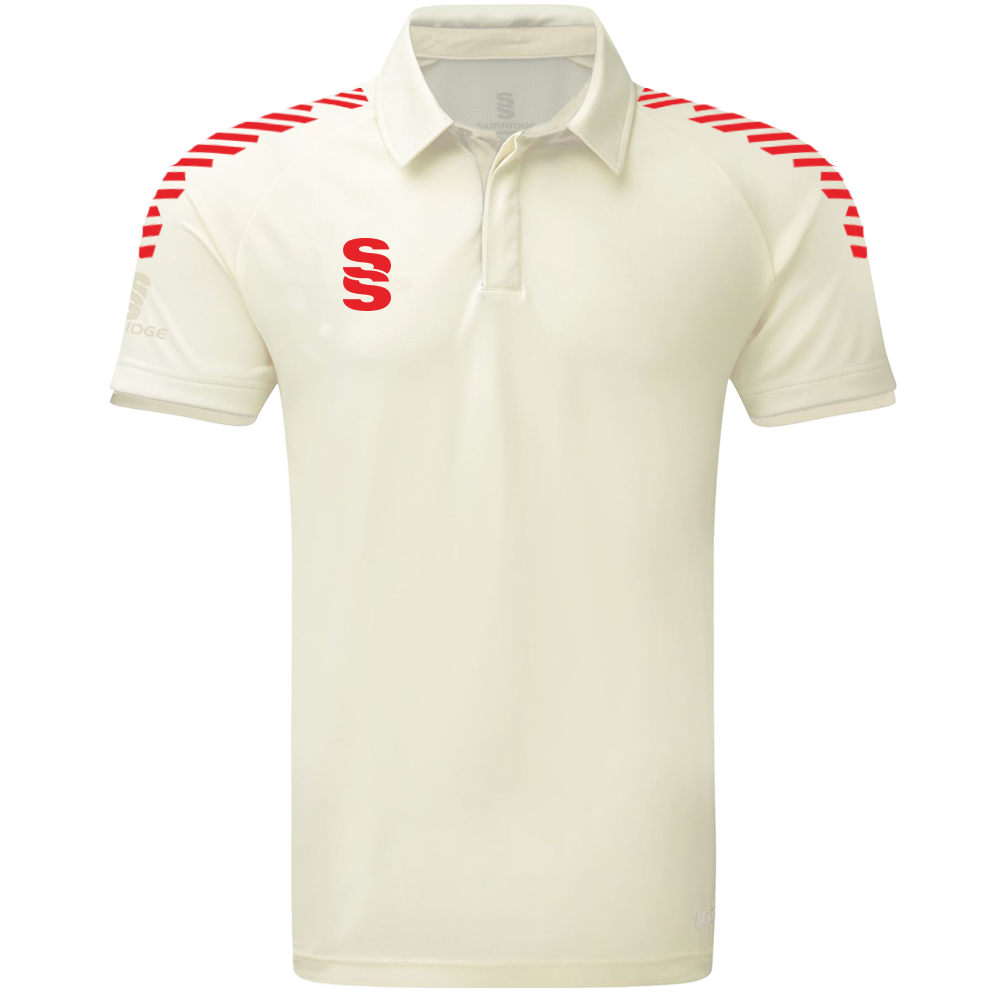 DU376 IVORY RED DIAGONAL