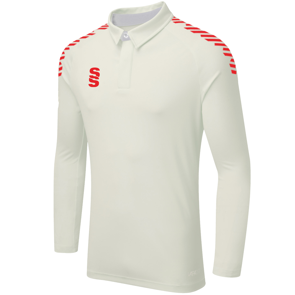 DU379 IVORY RED DIAGONAL