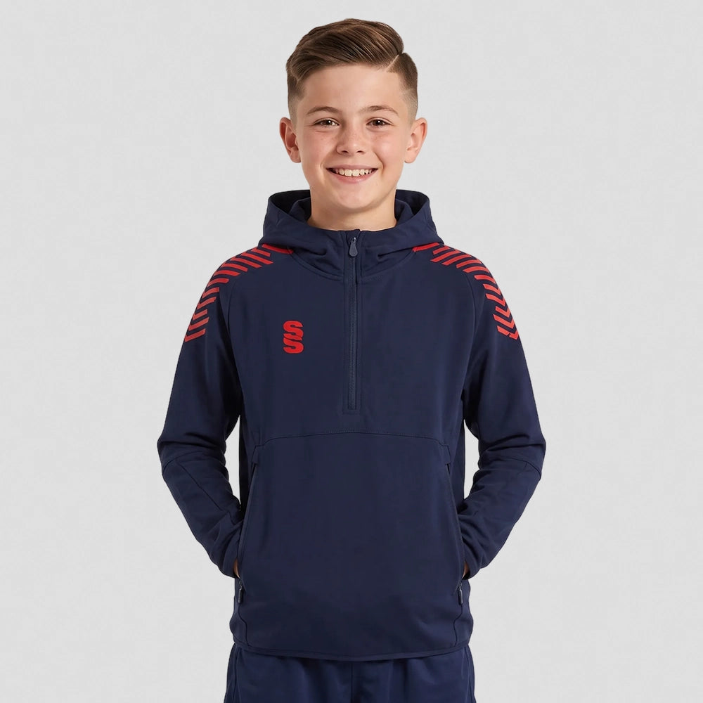 Stuart Surridge Dual Elite 1/4 Zip Hoody / Rain Jacket - Navy (Junior)