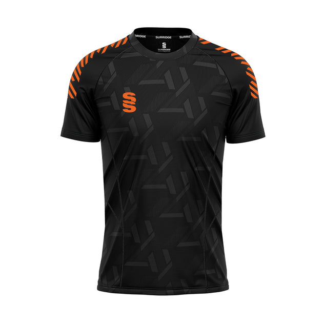 DU382 BLACK ORANGE DIAGONAL