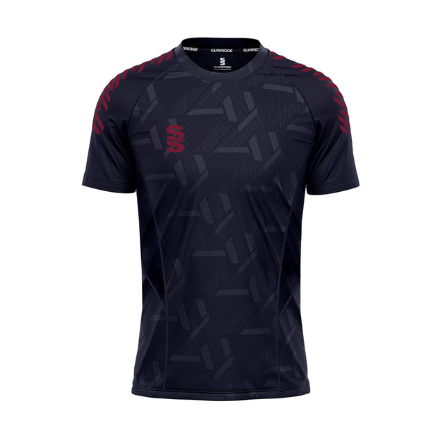 DU382 NAVY MAROON DIAGONAL