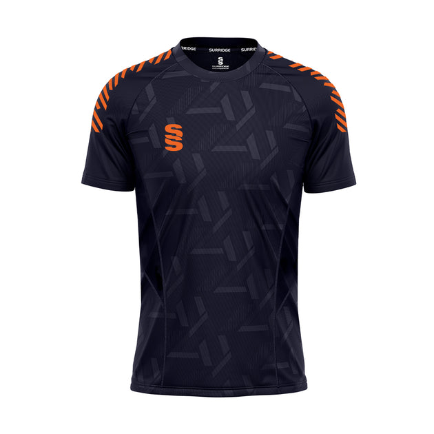 DU382 NAVY ORANGE DIAGONAL