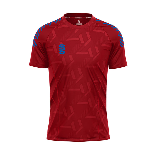 DU382 RED ROYAL DIAGONAL