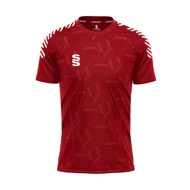 DU382 RED WHITE DIAGONAL