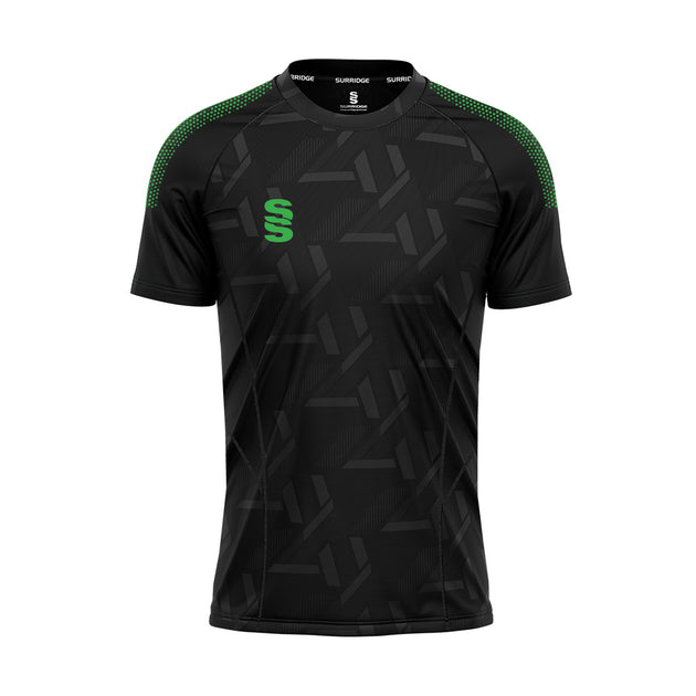 DU382 BLACK EMERALD DOTS