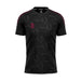 DU382 BLACK MAROON DOTS