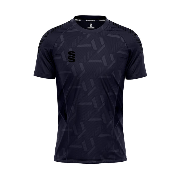 DU382 NAVY BLACK DOTS