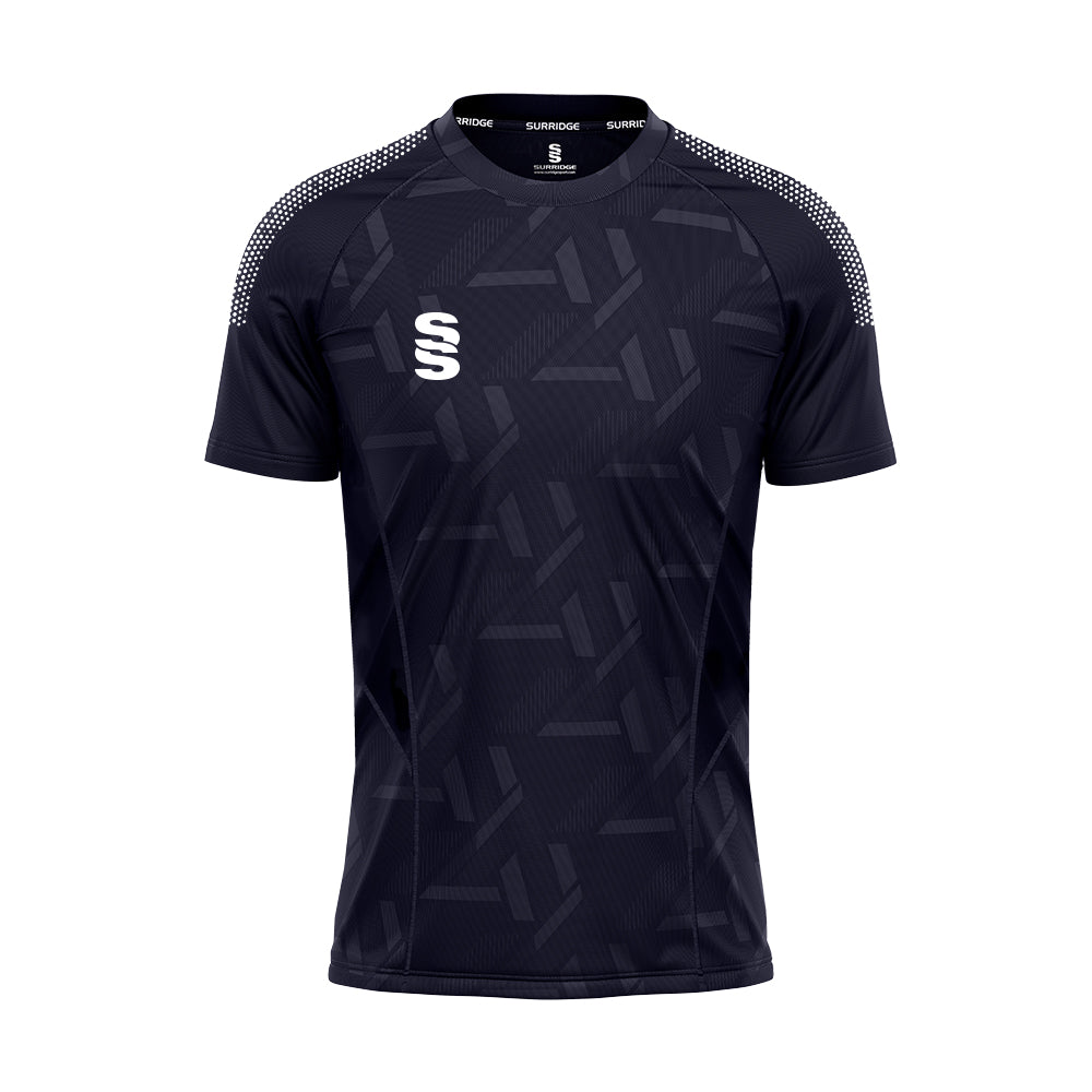 DU382 NAVY WHITE DOTS