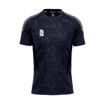 DU382 NAVY WHITE DOTS