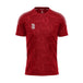 DU382 RED SILVER DOTS