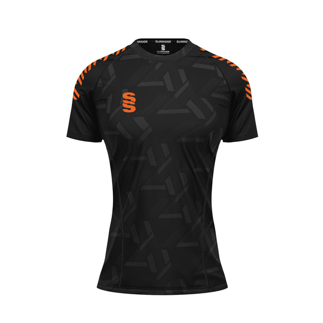 DU382W BLACK ORANGE DIAGONAL