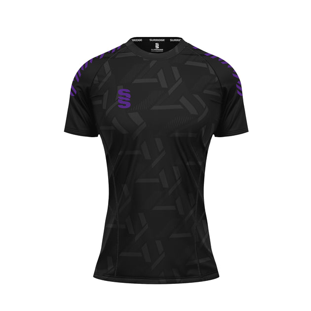 DU382W BLACK PURPLE DIAGONAL