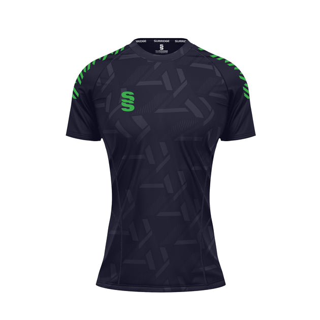 DU382W NAVY EMERALD DIAGONAL