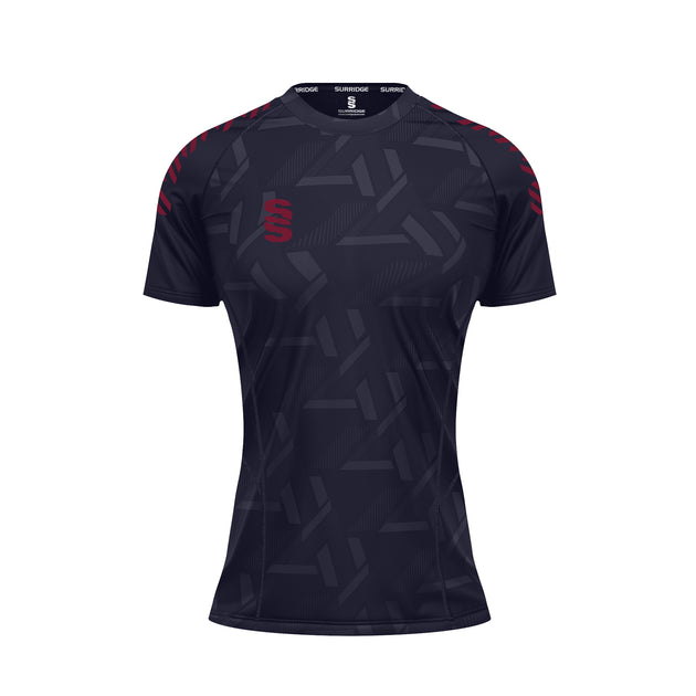 DU382W NAVY MAROON DIAGONAL