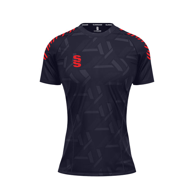 DU382W NAVY RED DIAGONAL
