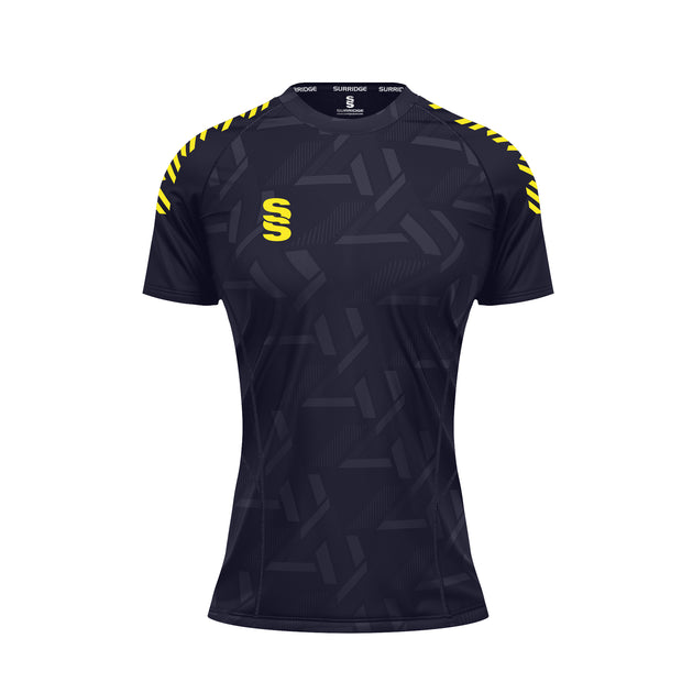 DU382W NAVY YELLOW DIAGONAL