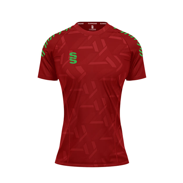 DU382W RED EMERALD DIAGONAL