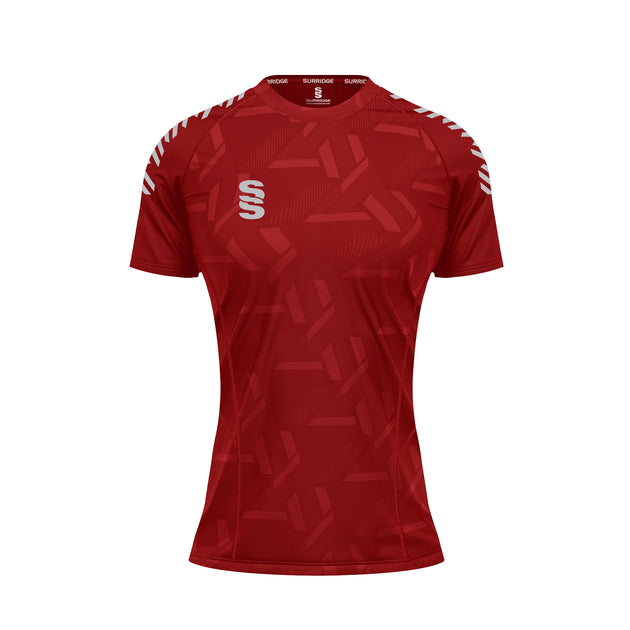 DU382W RED SILVER DIAGONAL