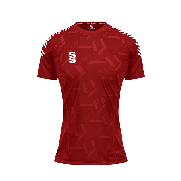 DU382W RED WHITE DIAGONAL