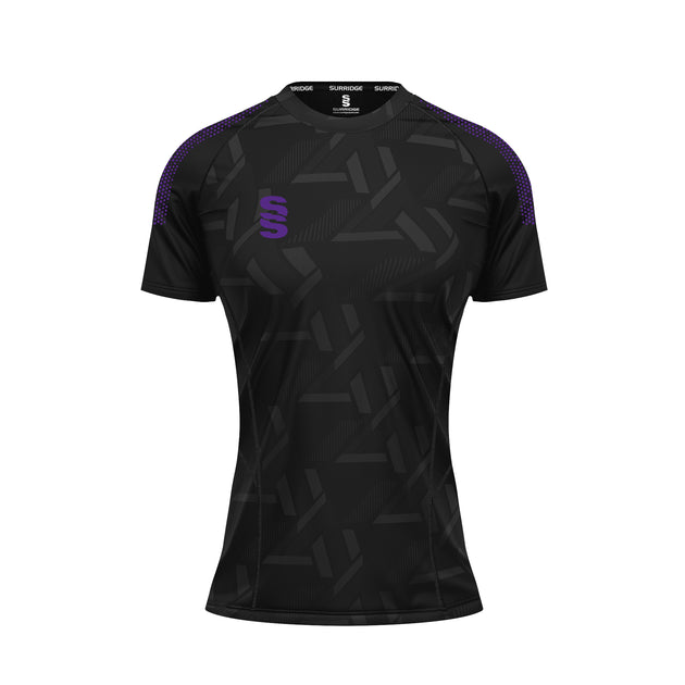 DU382W BLACK PURPLE DOTS