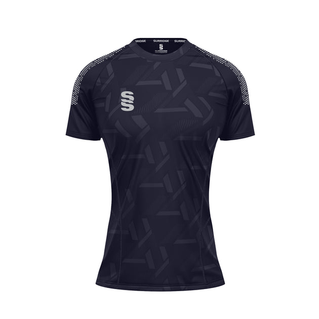 DU382W NAVY SILVER DOTS