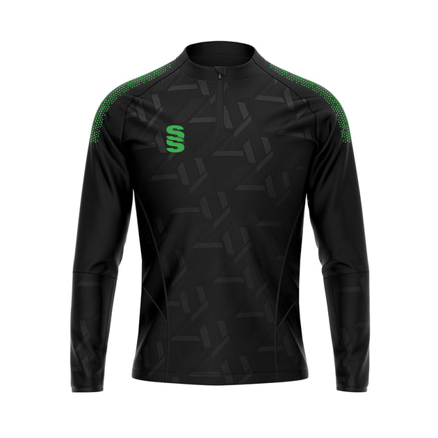 DU383 BLACK EMERALD DOTS