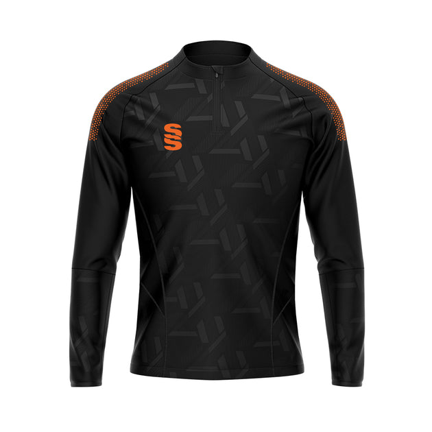 DU383 BLACK ORANGE DOTS