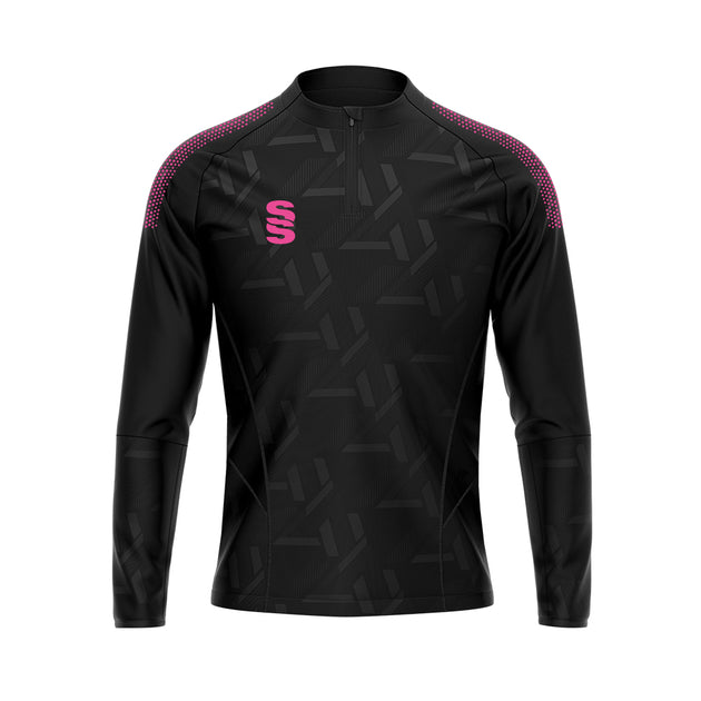 DU383 BLACK PINK DOTS