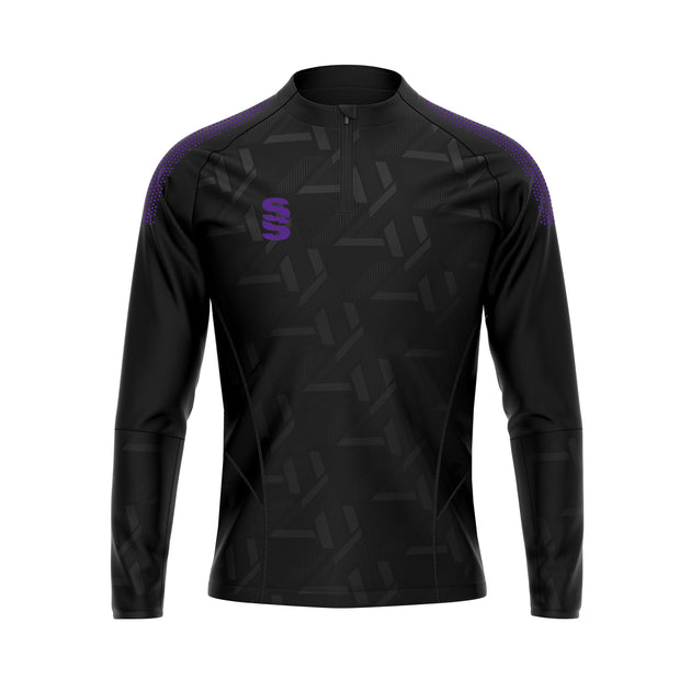DU383 BLACK PURPLE DOTS