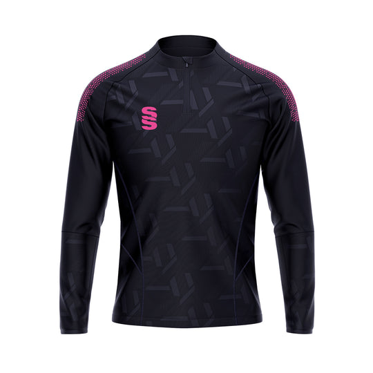 DU383 NAVY PINK DOTS