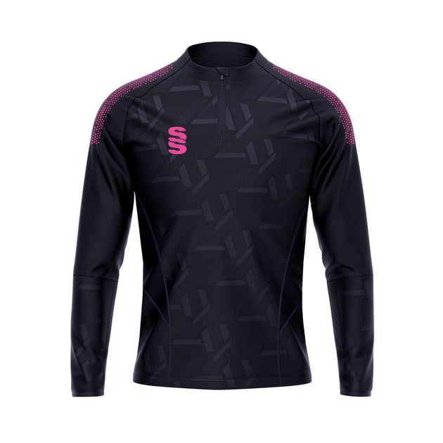 DU383 NAVY PINK DOTS