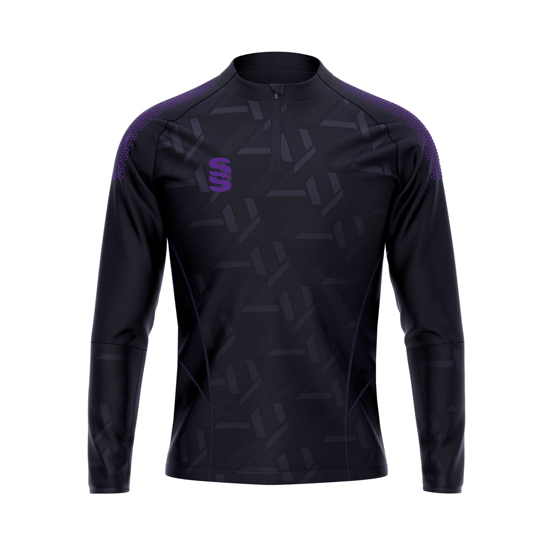 DU383 NAVY PURPLE DOTS