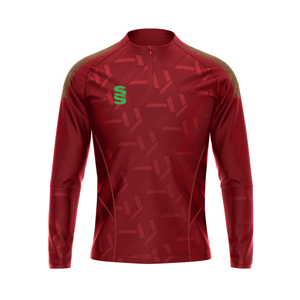 DU383 RED EMERALD DOTS