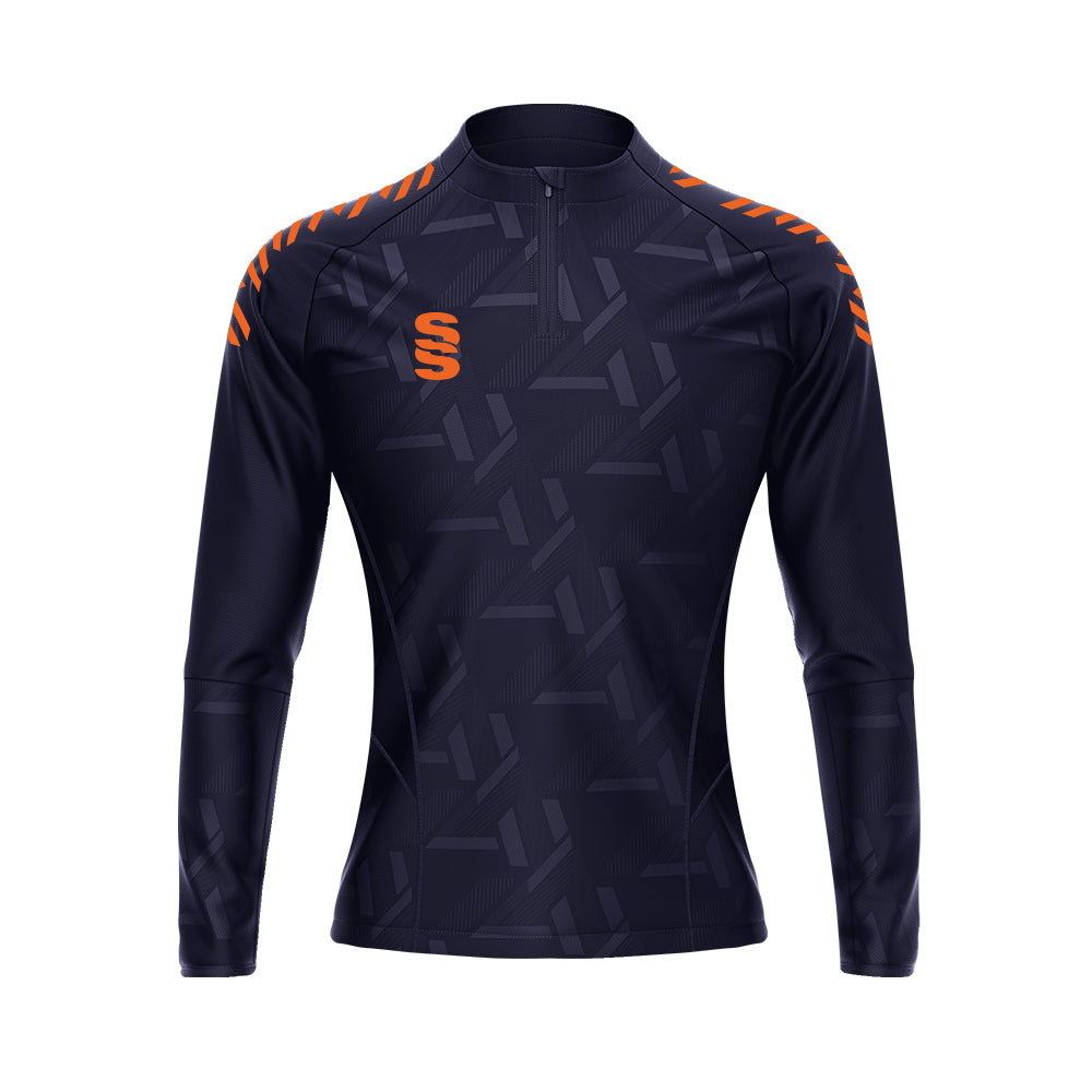 DU383W NAVY ORANGE DIAGONAL