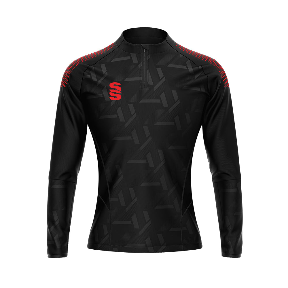 DU383W BLACK RED DOTS