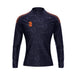 DU383W NAVY ORANGE DOTS