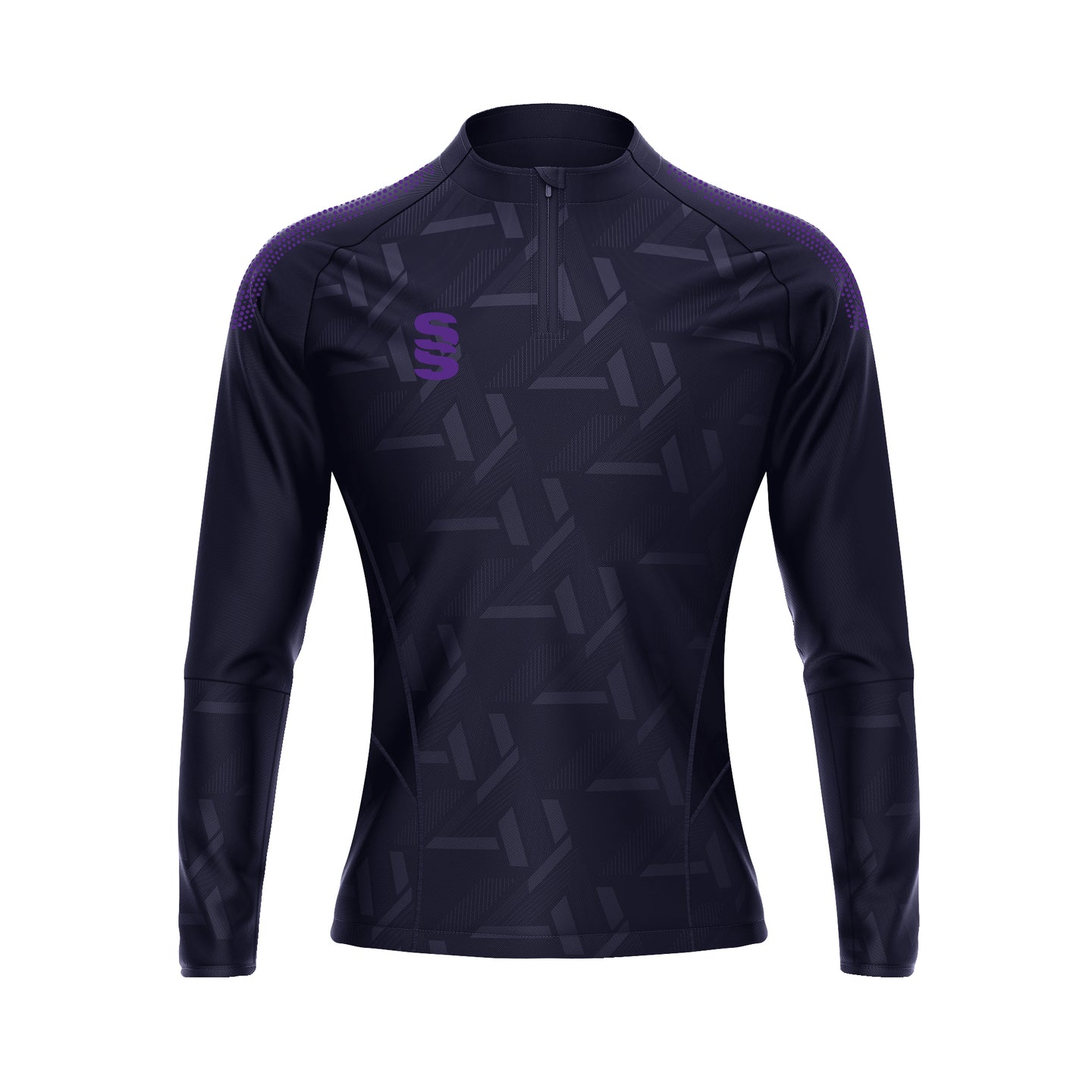 DU383W NAVY PURPLE DOTS
