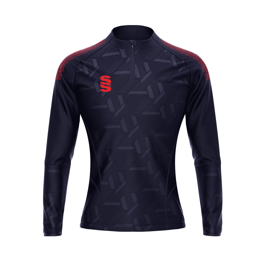 DU383W NAVY RED DOTS