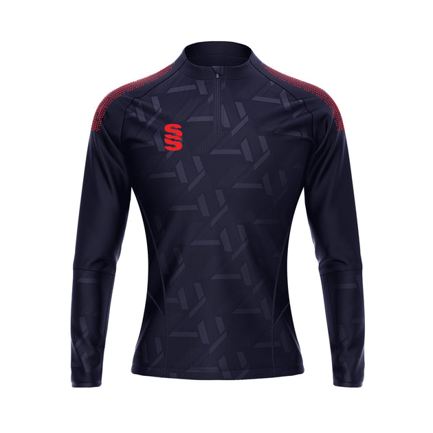 DU383W NAVY RED DOTS