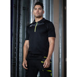 8 item Portwest hi-vis bundle with free logo, featuring a short-sleeve orange polo shirt with reflective silver strips.