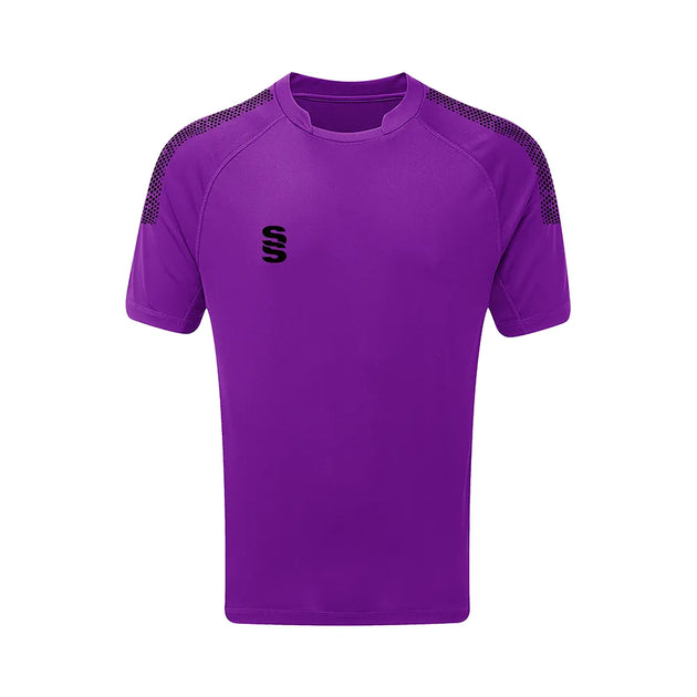 DU009 PURPLE BLACK DOTS