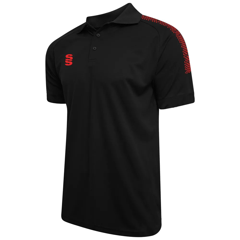 DU018 BLACK RED DOTS