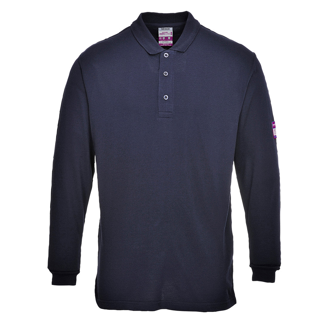 Portwest - Flame Resistant Anti-Static Long Sleeve Polo Shirt