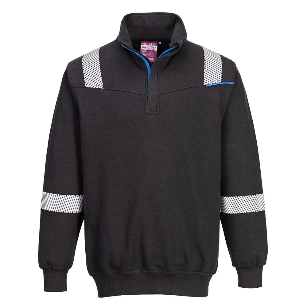 A black WX3 Flame Resistant Sweatshirt